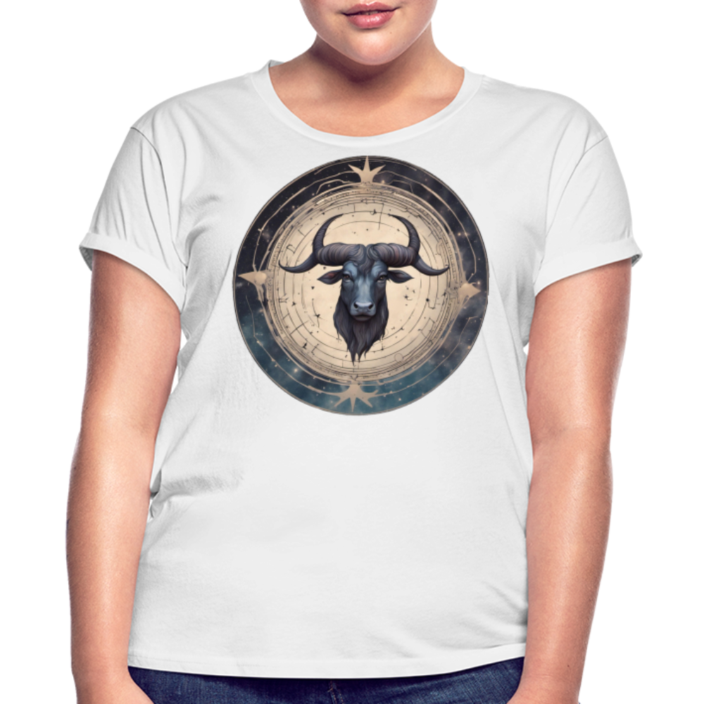 Women's Mythical Taurus Relaxed Fit T-Shirt - white