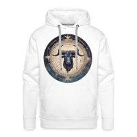 Thumbnail for Men’s Mythical Taurus Premium Hoodie - white