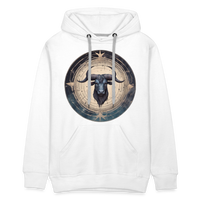 Thumbnail for Men’s Mythical Taurus Premium Hoodie - white