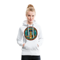 Thumbnail for Women’s Mosaic Libra Premium Hoodie - white