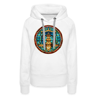 Thumbnail for Women’s Mosaic Libra Premium Hoodie - white