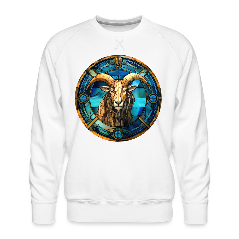 Men’s Mosaic Capricorn Premium Sweatshirt - white