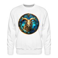 Thumbnail for Men’s Mosaic Capricorn Premium Sweatshirt - white