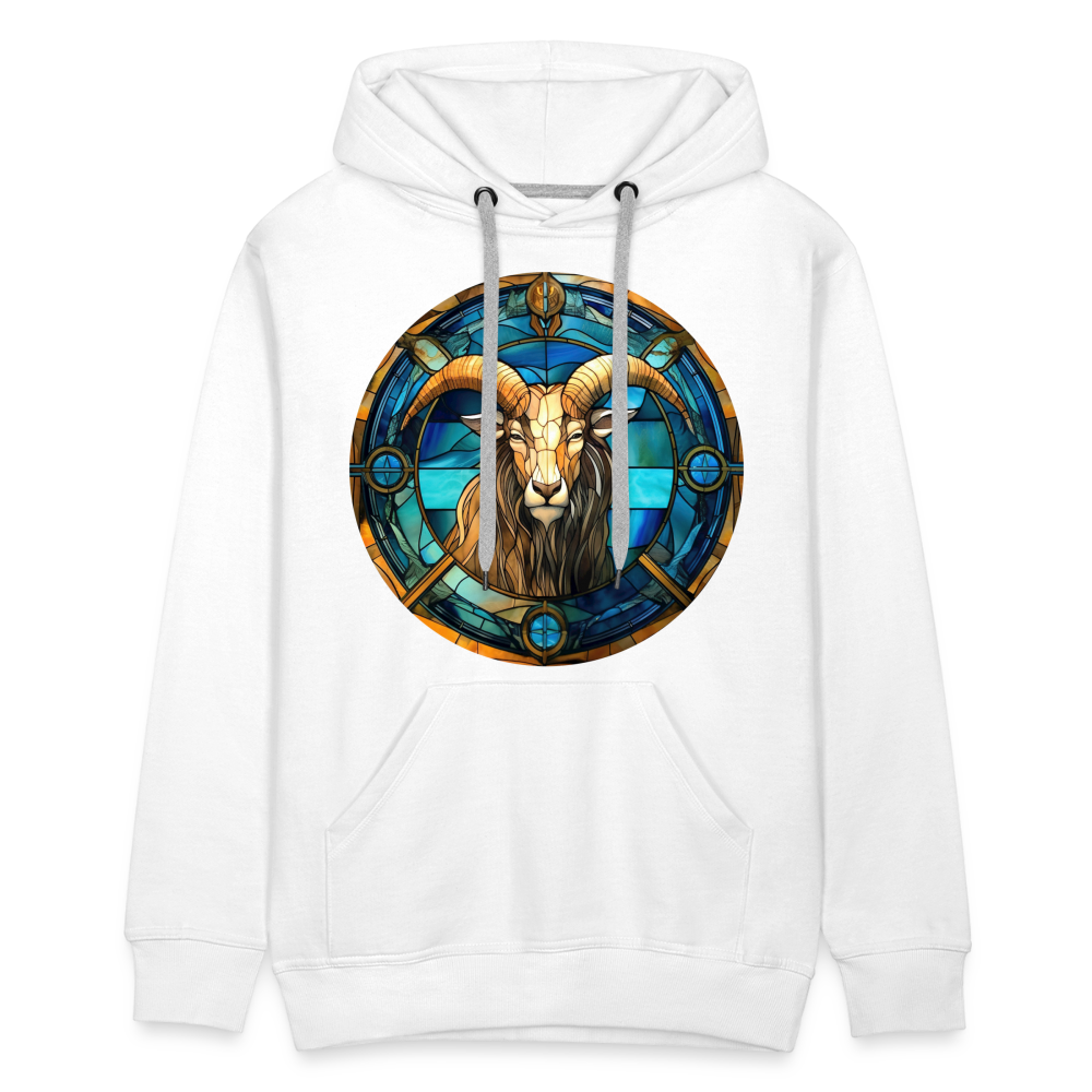 Men’s Mosaic Capricorn Premium Hoodie - white