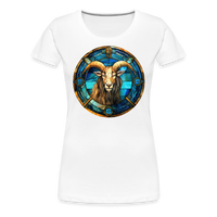 Thumbnail for Women’s Mosaic Capricorn Premium T-Shirt - white