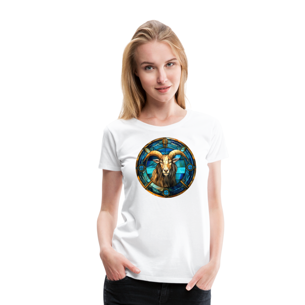 Women’s Mosaic Capricorn Premium T-Shirt - white