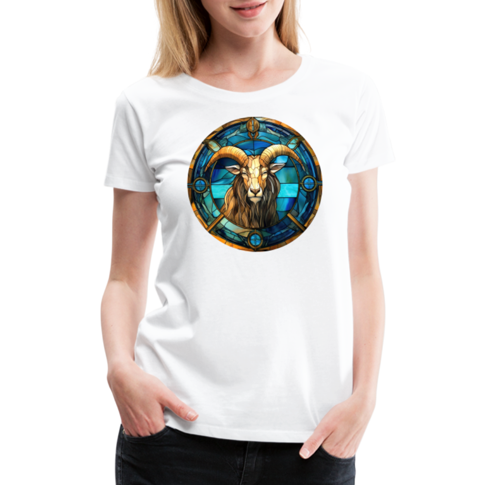 Women’s Mosaic Capricorn Premium T-Shirt - white