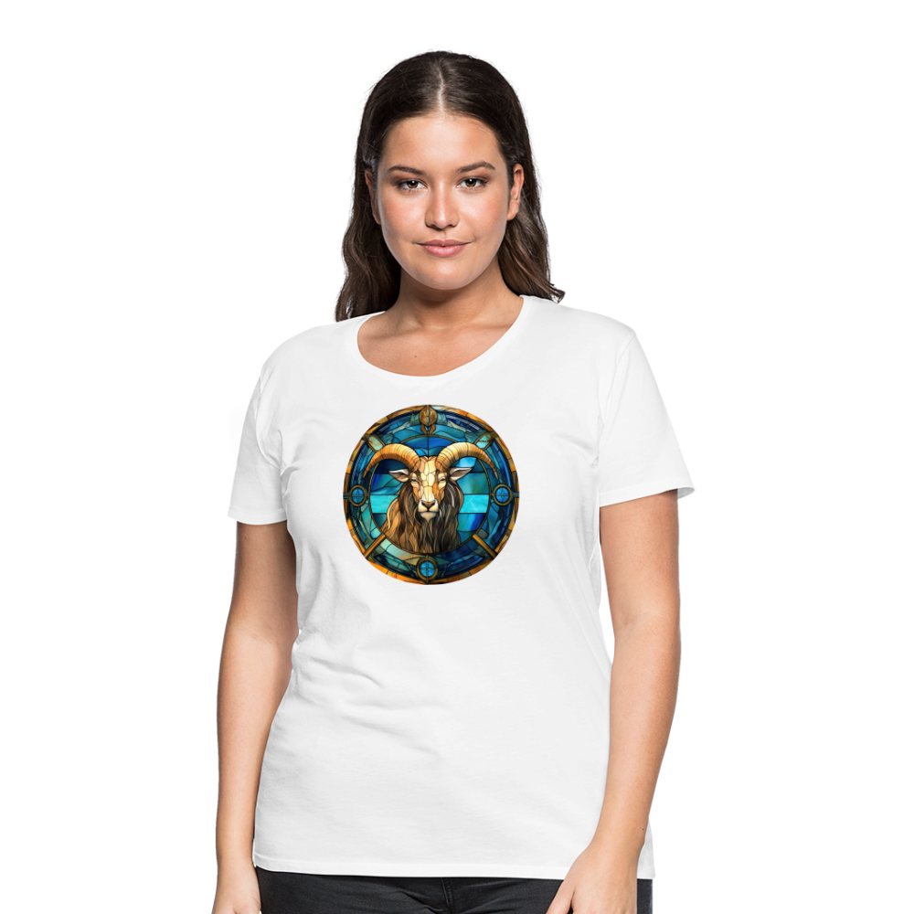 Women’s Mosaic Capricorn Premium T-Shirt - white