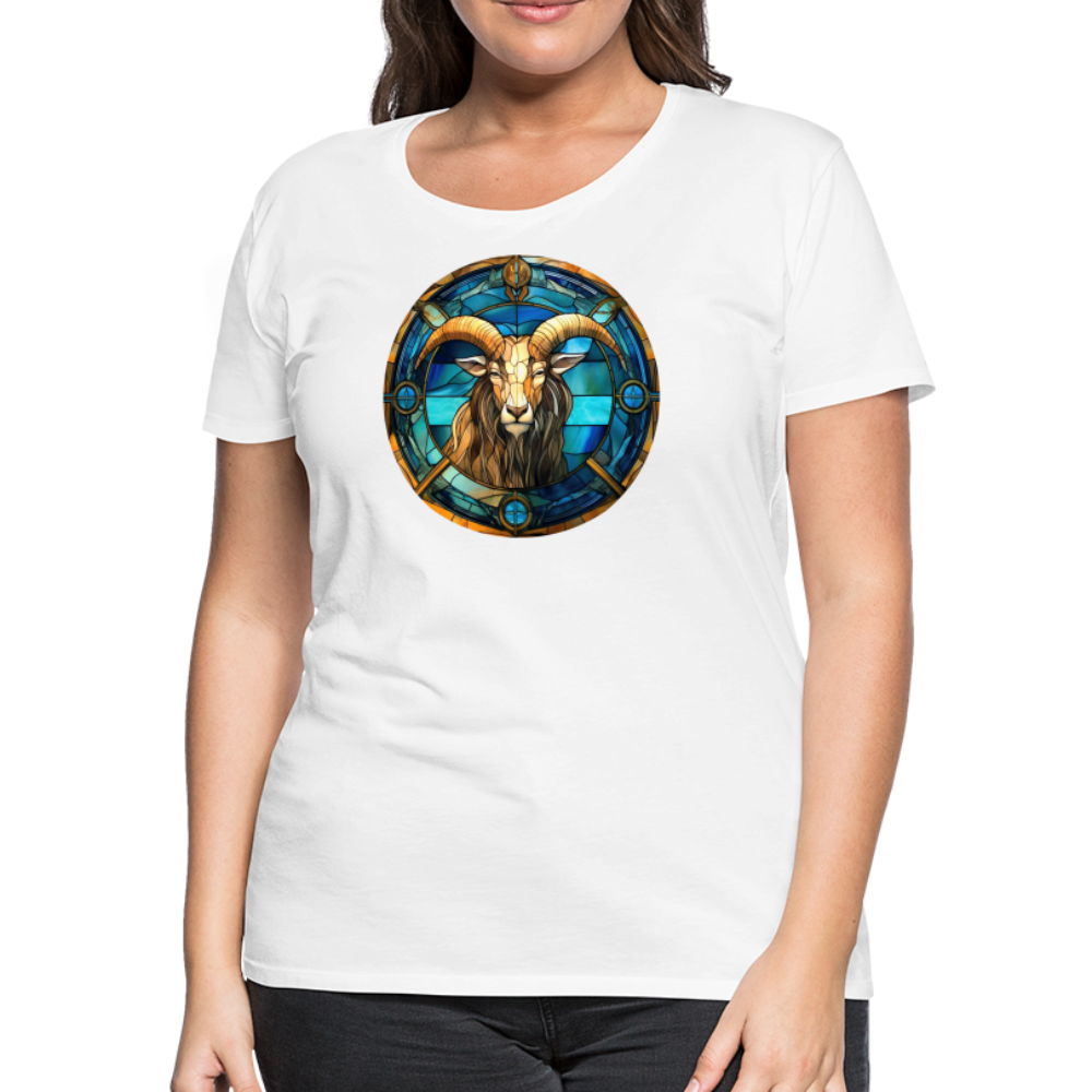 Women’s Mosaic Capricorn Premium T-Shirt - white