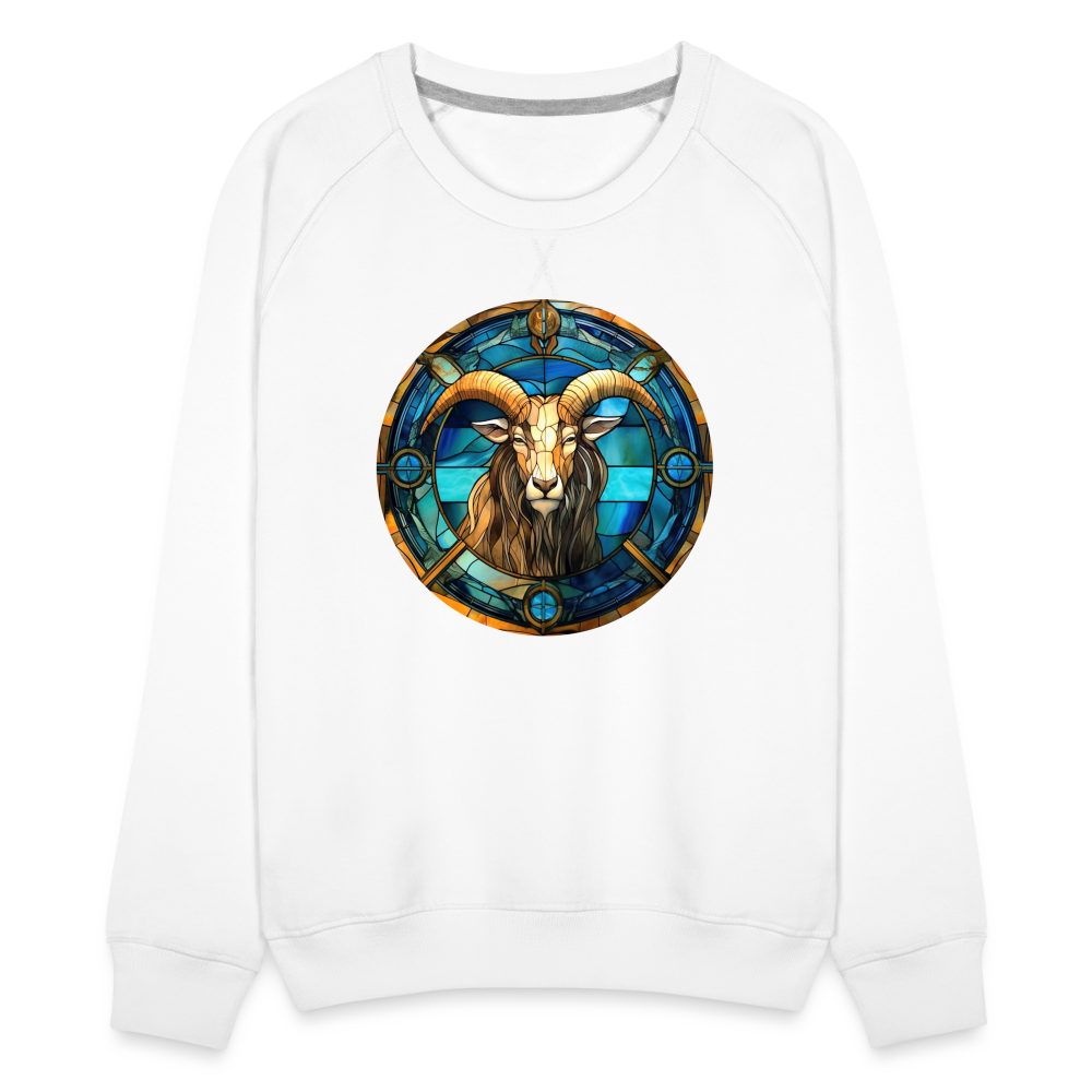 Women’s Mosaic Capricorn Premium Sweatshirt - white