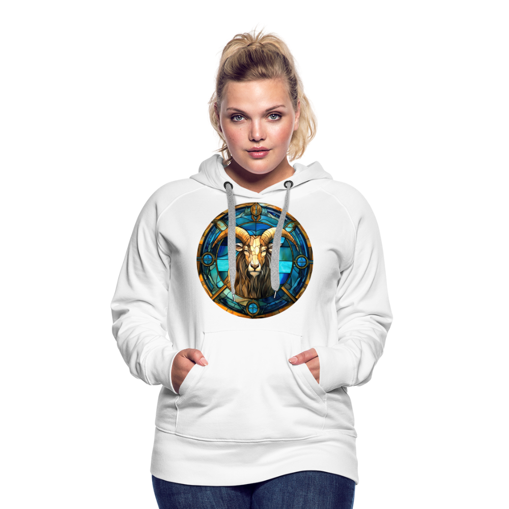 Women’s Mosaic Capricorn Premium Hoodie - white