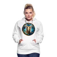 Thumbnail for Women’s Mosaic Capricorn Premium Hoodie - white