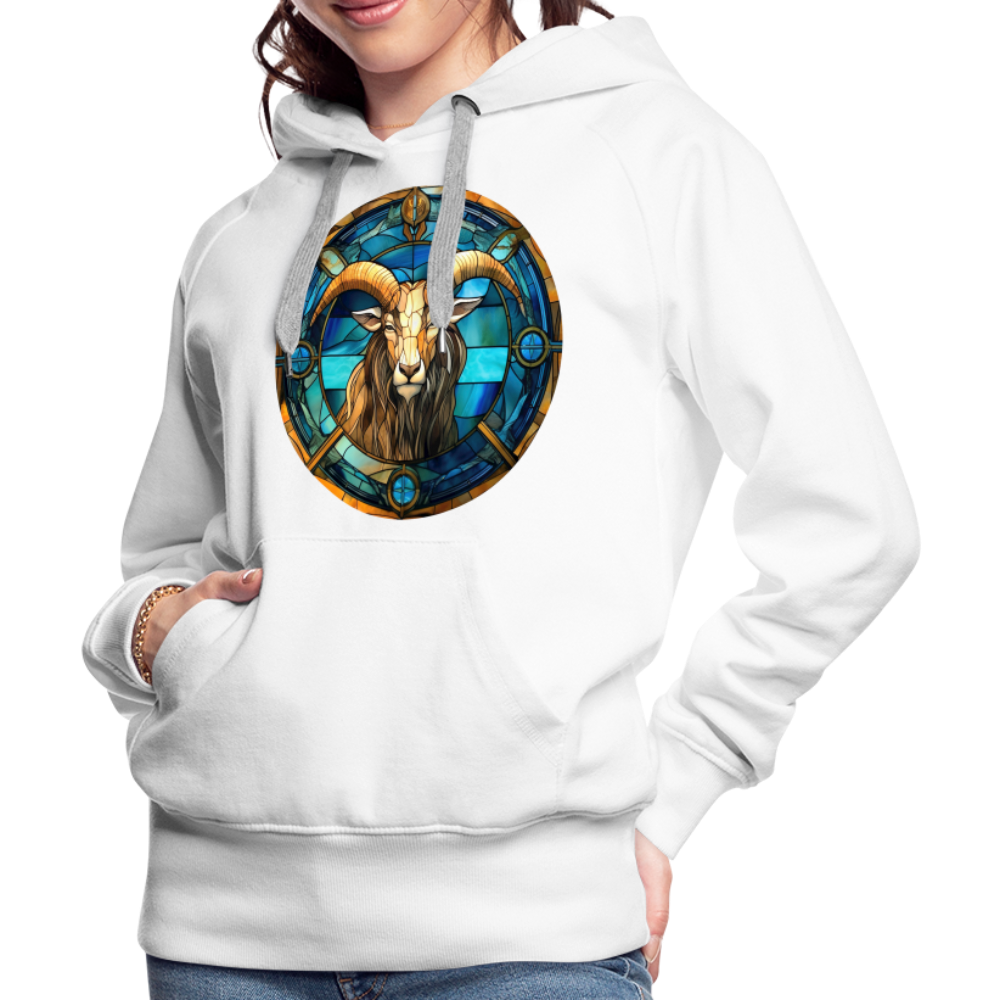 Women’s Mosaic Capricorn Premium Hoodie - white