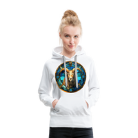 Thumbnail for Women’s Mosaic Capricorn Premium Hoodie - white