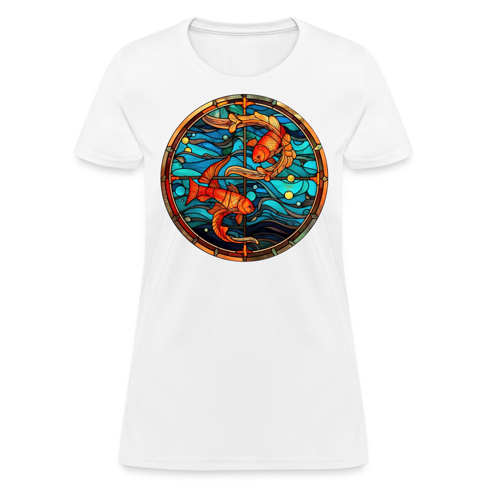 Women's Mosaic Pisces T-Shirt - white