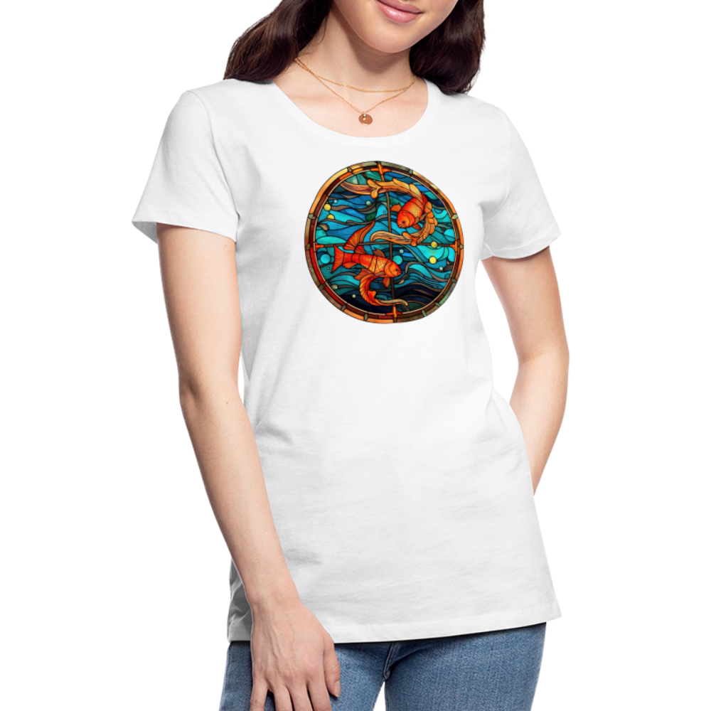 Women’s Mosaic Pisces Premium T-Shirt - white