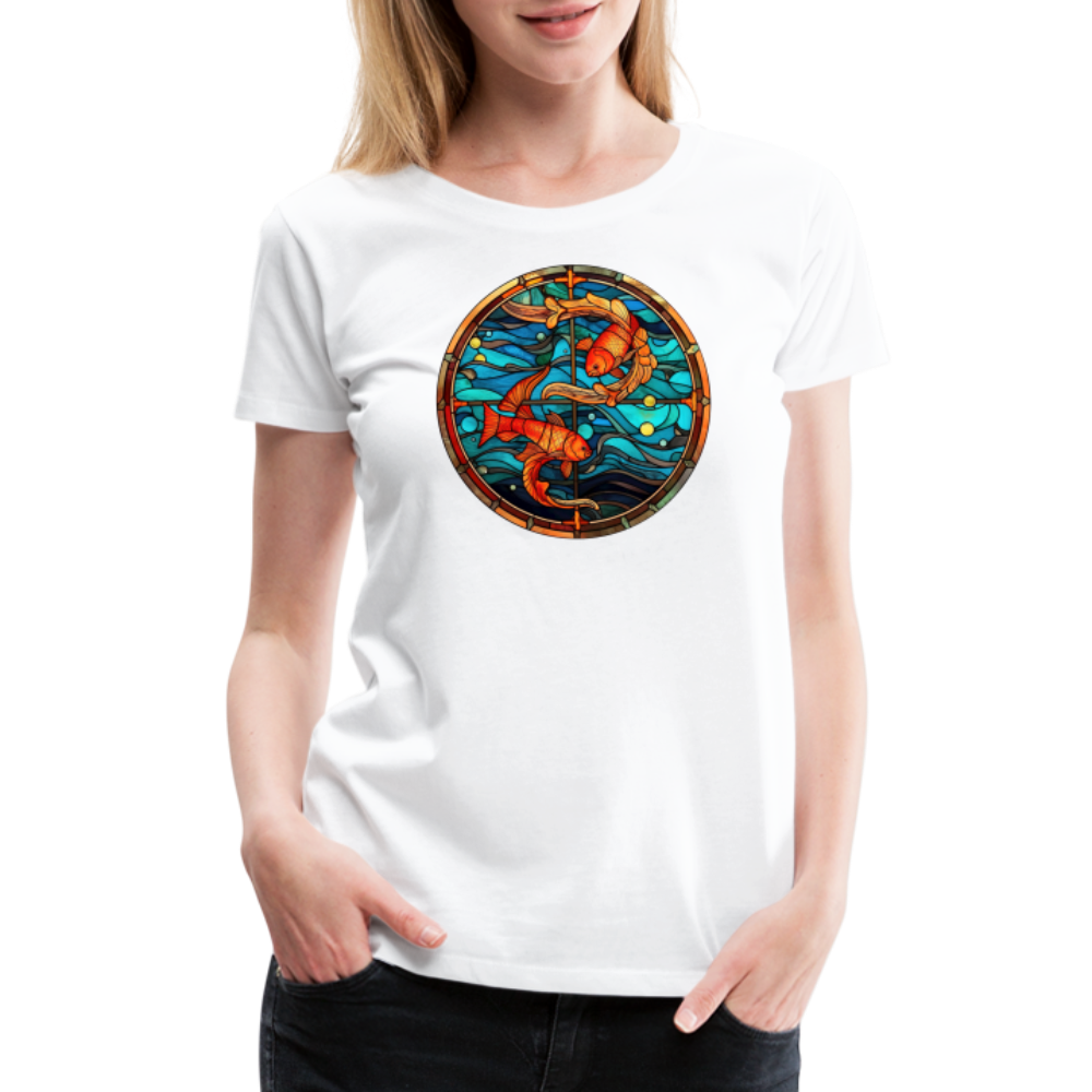 Women’s Mosaic Pisces Premium T-Shirt - white