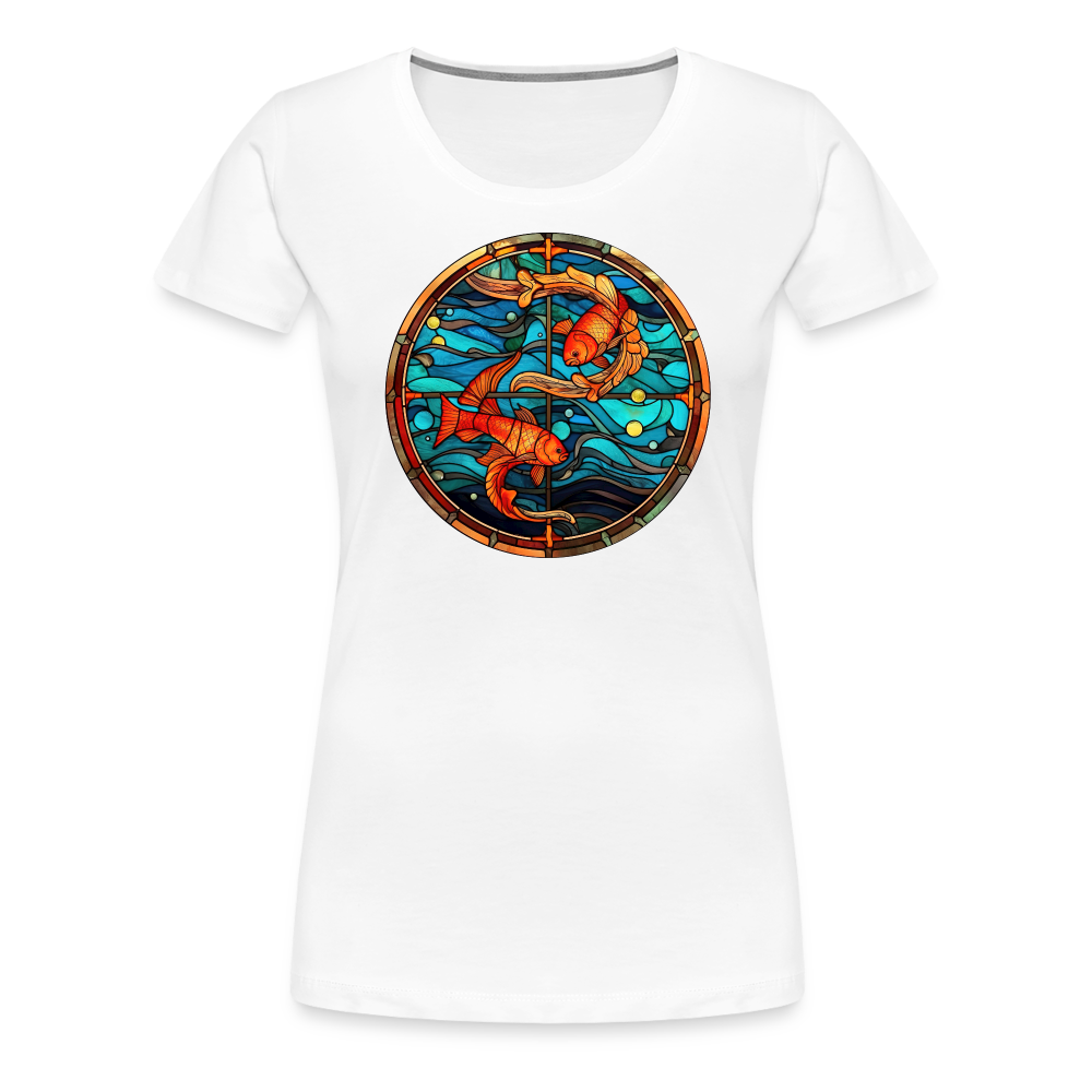 Women’s Mosaic Pisces Premium T-Shirt - white