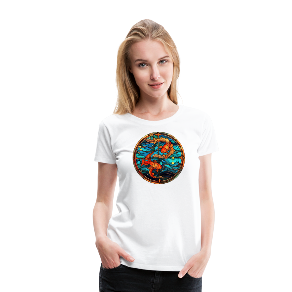 Women’s Mosaic Pisces Premium T-Shirt - white