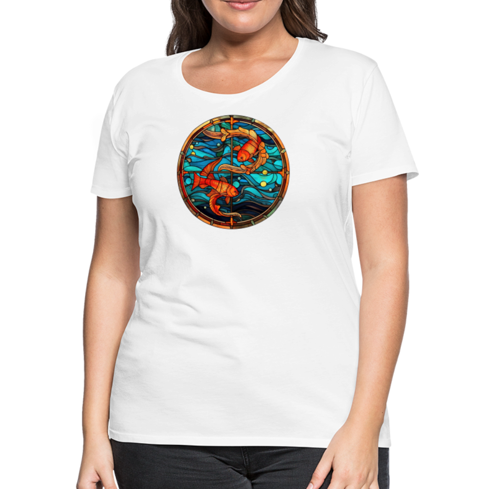 Women’s Mosaic Pisces Premium T-Shirt - white