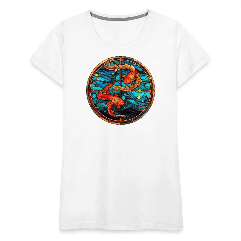 Women’s Mosaic Pisces Premium T-Shirt - white