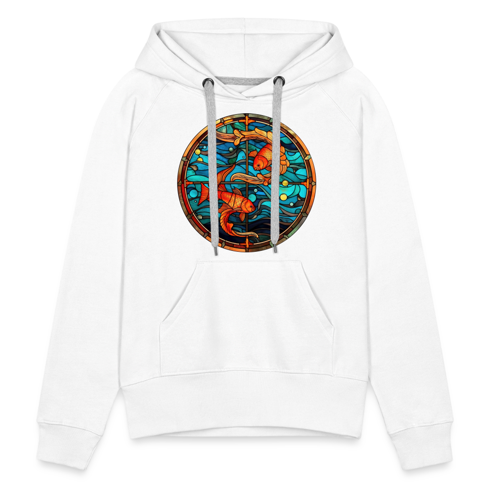 Women’s Mosaic Pisces Premium Hoodie - white