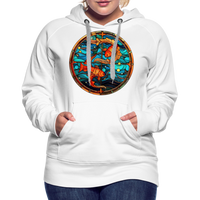 Thumbnail for Women’s Mosaic Pisces Premium Hoodie - white