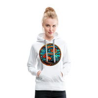 Thumbnail for Women’s Mosaic Pisces Premium Hoodie - white