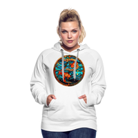 Thumbnail for Women’s Mosaic Pisces Premium Hoodie - white