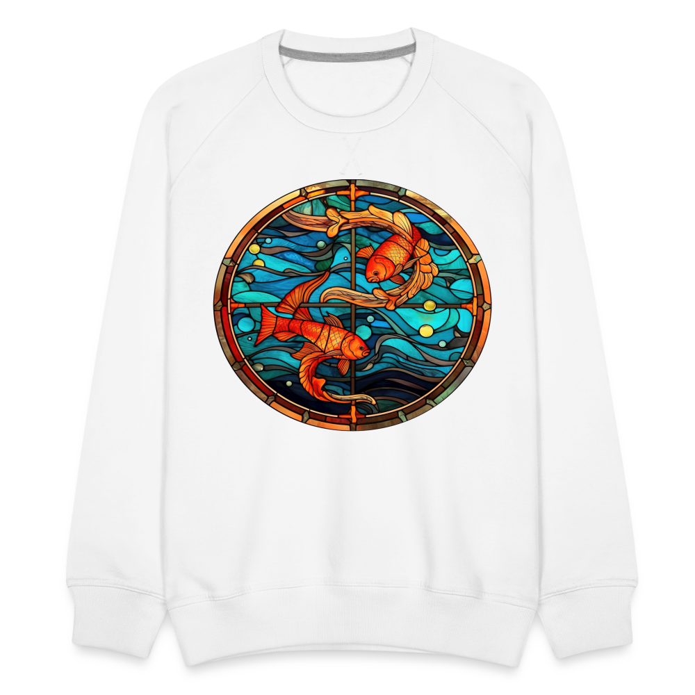 Men’s Mosaic Pisces Premium Sweatshirt - white