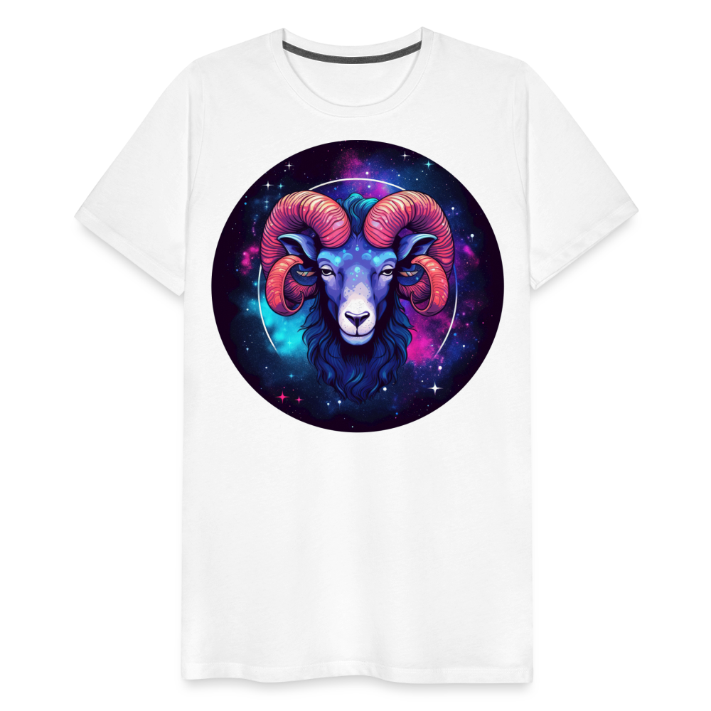 Men's Mystic Aries Premium T-Shirt - white