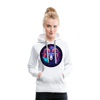 Thumbnail for Women’s Magic Aries Premium Hoodie - white