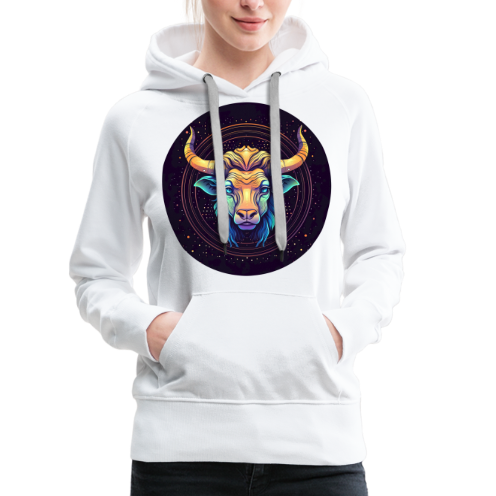 Women’s Magic Taurus Premium Hoodie - white