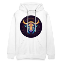 Thumbnail for Men’s Magic Taurus Premium Hoodie - white