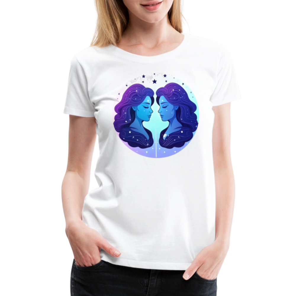 Women’s Magic Gemini Premium T-Shirt - white