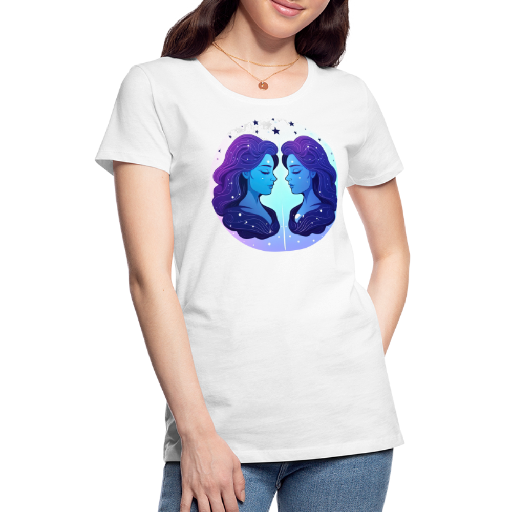 Women’s Magic Gemini Premium T-Shirt - white