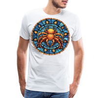 Thumbnail for Men's Mosaic Cancer Premium T-Shirt - white