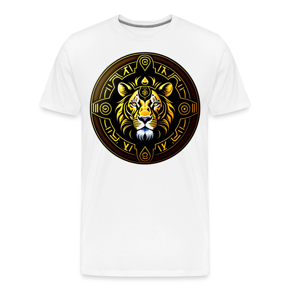 Men's Mythical Leo Premium T-Shirt - white