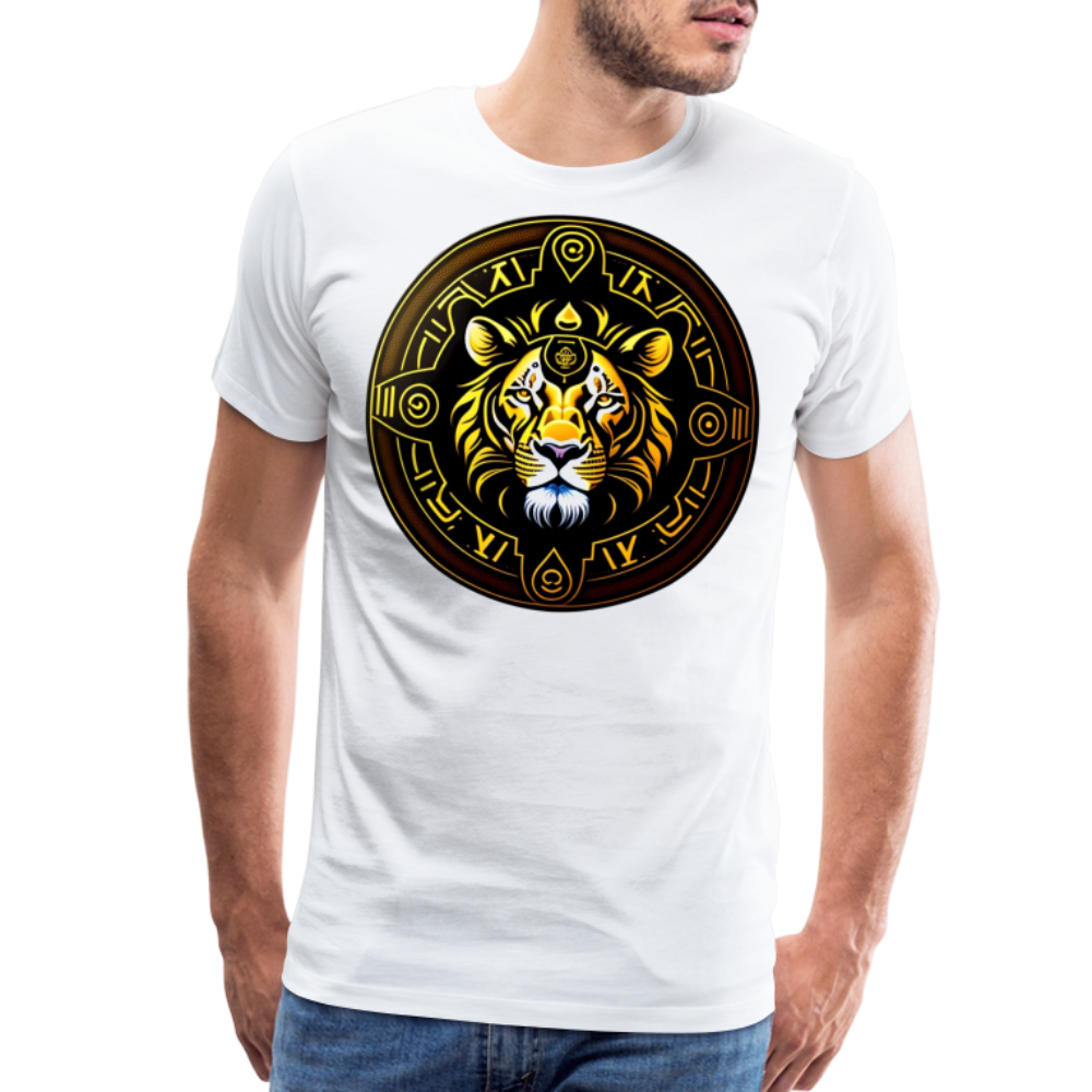 Men's Mythical Leo Premium T-Shirt - white