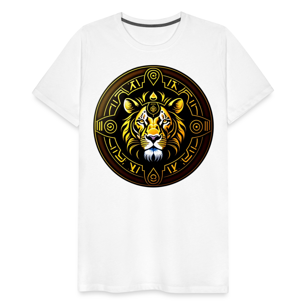 Men's Mythical Leo Premium T-Shirt - white