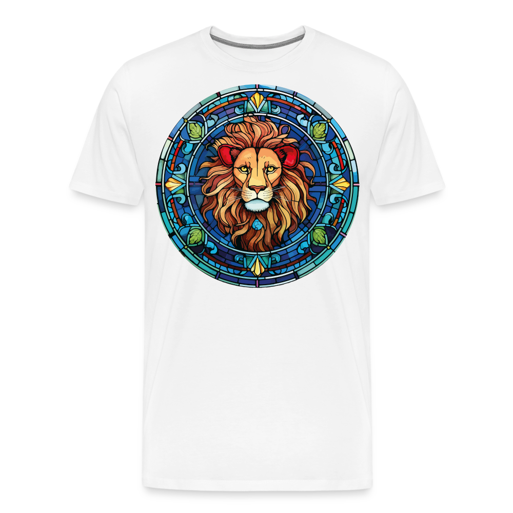 Men's Mosaic Leo Premium T-Shirt - white