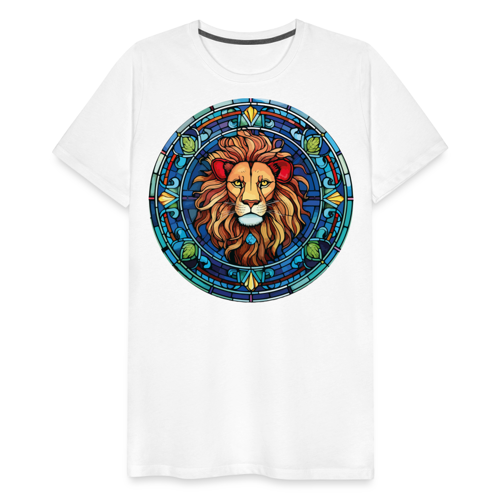 Men's Mosaic Leo Premium T-Shirt - white