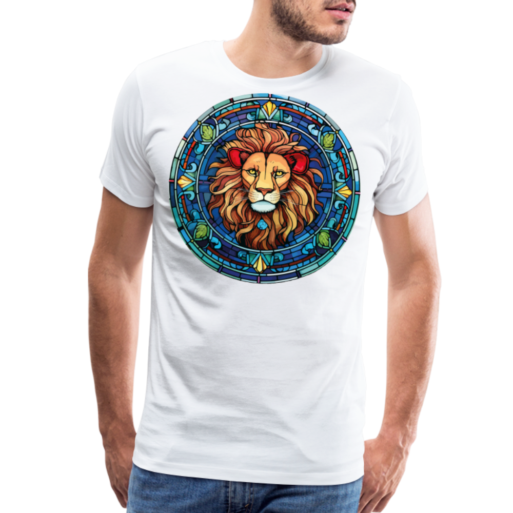 Men's Mosaic Leo Premium T-Shirt - white