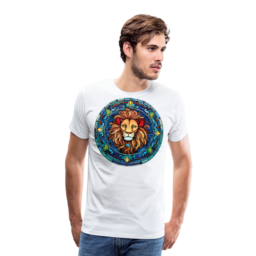 Men's Mosaic Leo Premium T-Shirt - white