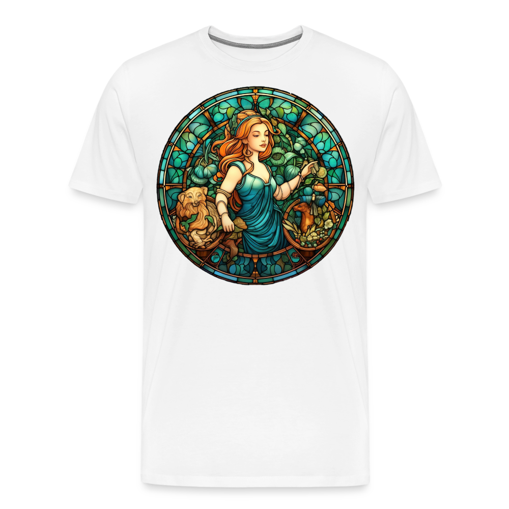 Men's Mosaic Virgo Premium T-Shirt - white