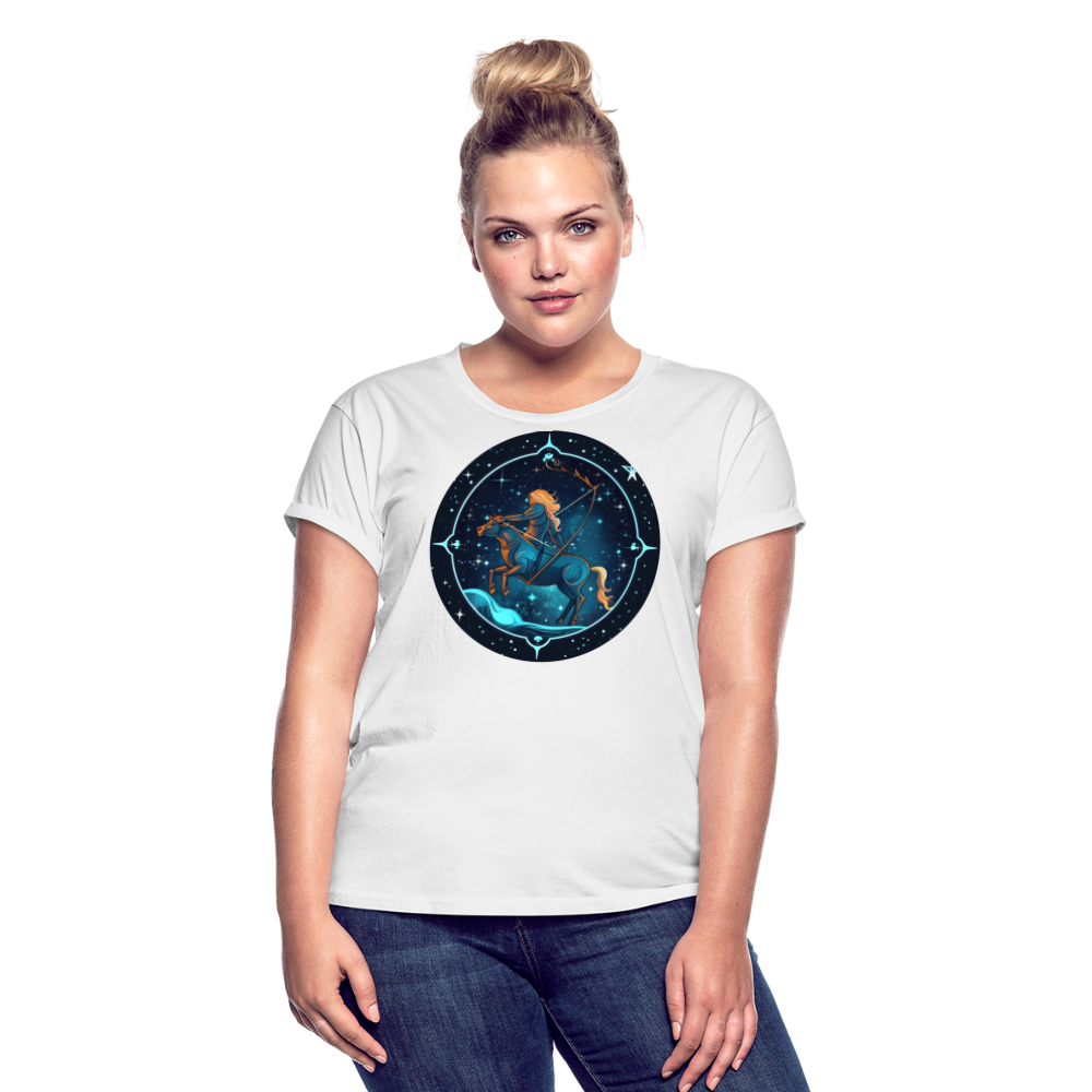 Women's Magic Sagittarius Relaxed Fit T-Shirt - white