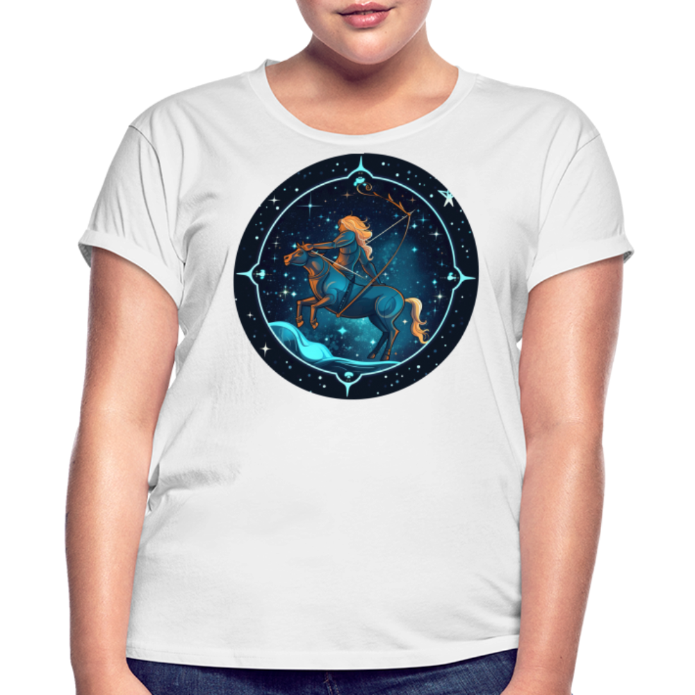 Women's Magic Sagittarius Relaxed Fit T-Shirt - white