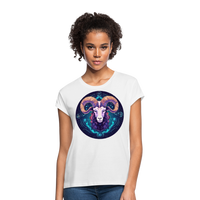 Thumbnail for Women's Magic Capricorn Relaxed Fit T-Shirt - white