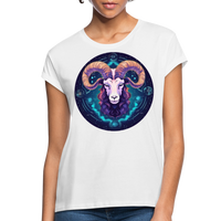 Thumbnail for Women's Magic Capricorn Relaxed Fit T-Shirt - white