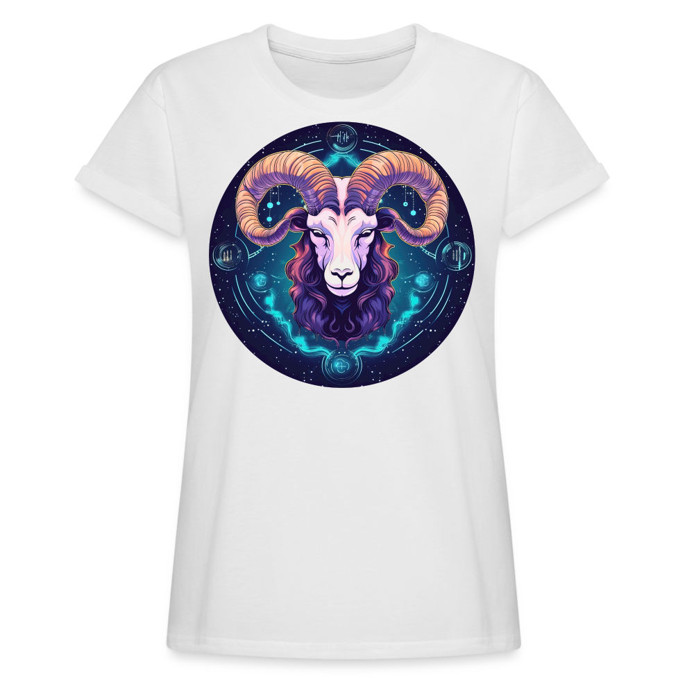 Women's Magic Capricorn Relaxed Fit T-Shirt - white